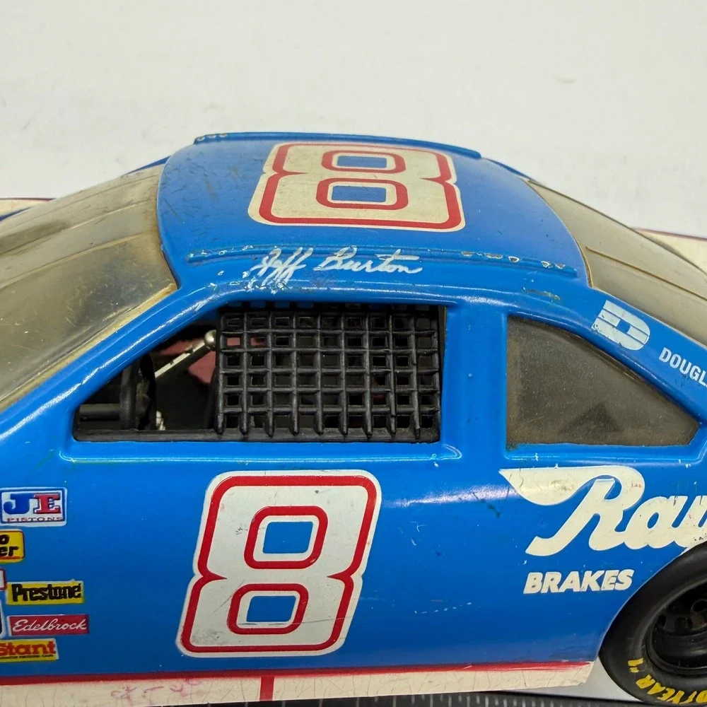 Vintage Jeff Burton 8 Raybestos Brakes Ford Thunderbird Diecast NASCAR 1:24 Blue